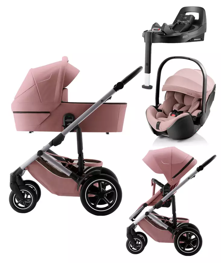 BRITAX Smile 5Z starttipaketti Dusty Rose. - Barnvagnar och kombivagnar - 2000059STABSPRO - 1
