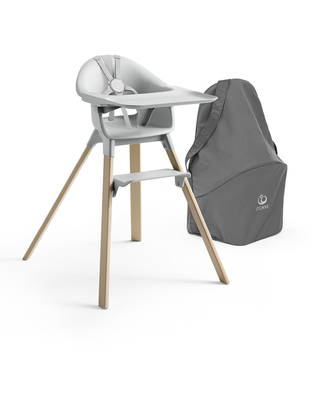 Sy=C3=B6tt=C3=B6tuoli Stokke Clikk travel bagilla Cloud Grey. - Matstolar för barn - 552001KAMP - 1