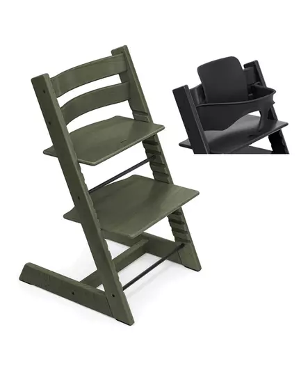 Tripp Trapp Starttipaketti Stokke 2 in 1 Marble Green. - Matstolar för barn - 100139MGSTAKAMP - 1