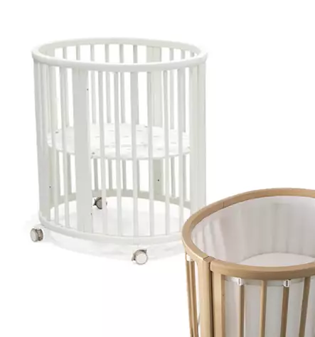 Stokke Sleepi Mini V3 pinnas=C3=A4nky White ja Mesh Liner reunapehmust=
e. - Startpaket för en ny familj - 591302kamp - 1