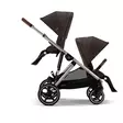 Tuplarattaat Cybex Gazelle S 2 Chocolate Brown, kahdella istuimella. - Syskonvagn - 525000129tup - 1