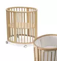 Stokke Sleepi Mini V3 pinnas=C3=A4nky Natural ja Mesh Liner reunapehmu=
ste. - Stokke Sleepi produkter - 591301kamp - 1