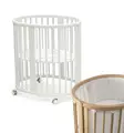 Stokke Sleepi Mini V3 pinnas=C3=A4nky White ja Mesh Liner reunapehmust=
e. - Startpaket för en ny familj - 591302kamp - 1