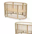 Stokke Sleepi V3 pinnas=C3=A4nky Natural ja Mesh Liner reunapehmuste. - Startpaket för en ny familj - 591401kamp - 1