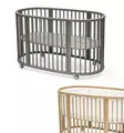 Stokke Sleepi V3 pinnas=C3=A4nky Hazy Grey ja Mesh Liner reunapehmuste=
=2E - Startpaket för en ny familj - 591403kamp - 1