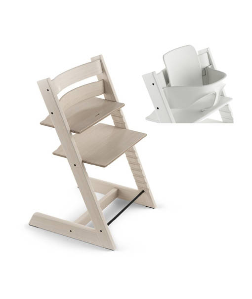 Tripp Trapp Starttipaketti Stokke 2 in 1 Whitewash. - Matstolar för barn - 100105STAKAMP - 1