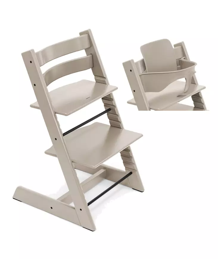 Tripp Trapp Starttipaketti Stokke 2 in 1 Cashmere Grey. - Matstolar för barn - 100139CGSTAKAMP - 1