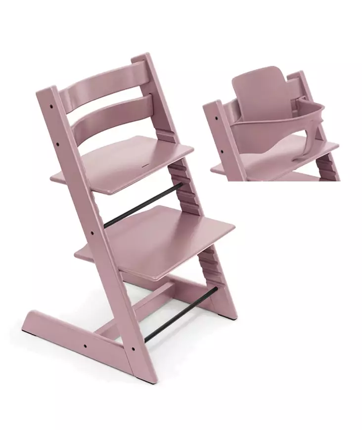 Tripp Trapp tuoli Heather Mauve ja Baby Set. - Matstolar för barn - 100139HMSTAKAMP - 1