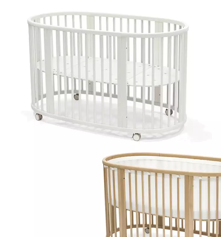 Stokke Sleepi V3 pinnas=C3=A4nky White ja Mesh Liner reunapehmuste. - Stokke Sleepi produkter - 591402kamp - 1