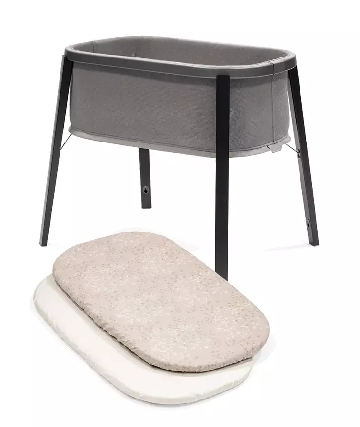 Stokke Snoozi s=C3=A4nky Graphite Grey ja muotolakanat 2-pack. - Spjälsängar och barnsängar - 629602kamp - 1