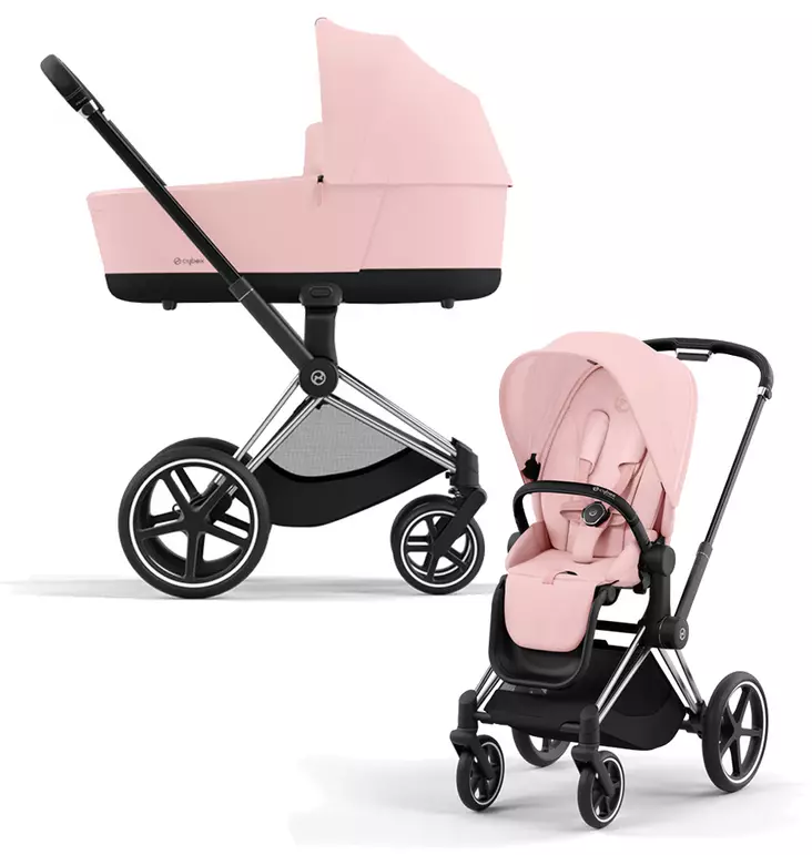 Cybex Priam yhdistelmävaunut värissä Peach Pink. - Barnvagnar och kombivagnar - 521002325YHDPP - 1