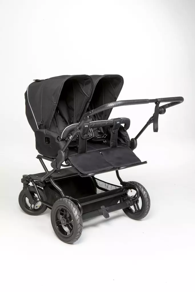 Ora Sisu tuplarattaat väri musta. - Syskonvagn - ORASISUKATR - 1