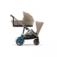 Sisarusrattaat Cybex eGazelle S Almond Beige kopalla ja ratasosalla. - Syskonvagn - 524000547sis - 3