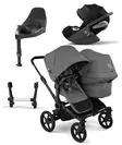 Bugaboo Donkey 6 starttipaketti Double Black/Moon Grey - Barnvagnar och kombivagnar - 100370004STADOCLT - 1
