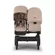 Bugaboo Donkey 6 starttipaketti Double Black/Desert Taupe edestä kuvattuna - Barnvagnar och kombivagnar - 100370005STADOCLT - 4