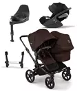 Bugaboo Donkey 6 starttipaketti Double Black/Cocoa Brown - Barnvagnar och kombivagnar - 100370007STADOCLT - 1