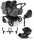 Bugaboo Donkey 6 starttipaketti Twin Black/Moon Grey - Barnvagnar och kombivagnar - 100370004STATWCLT - 1