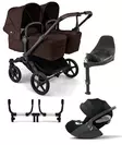 Bugaboo Donkey 6 starttipaketti Twin Black/Cocoa Brown - Barnvagnar och kombivagnar - 100370007STATWCLT - 1