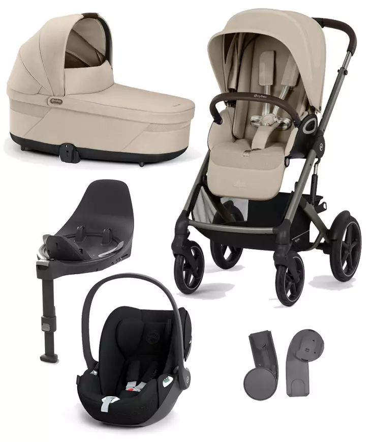 Cybex Talos S lux 2025 starttipaketti Almond Beige. - Barnvagnar och kombivagnar - 525000803STACLT - 1