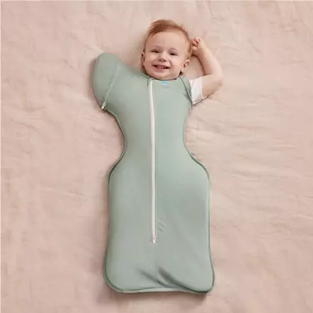 Love To Swaddle Up LITE kapalopussi Summer 50/50, Olive vauvalla päällä - Sovpåsar - L2002001OLV - 2