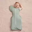 Love To Swaddle Up LITE kapalopussi Summer 50/50, Olive vauvalla päällä - Sovpåsar - L2002001OLV - 2