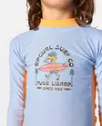 Rip Curl Grom Energy UV-paita Ice Blue, edessä prinntipainatus. - Baddräkter och UV-kläder - TO5TRV - 2