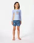 Rip Curl Grom Energy UV-paita Ice Blue, lapsella edestä. - Baddräkter och UV-kläder - TO5TRV - 3