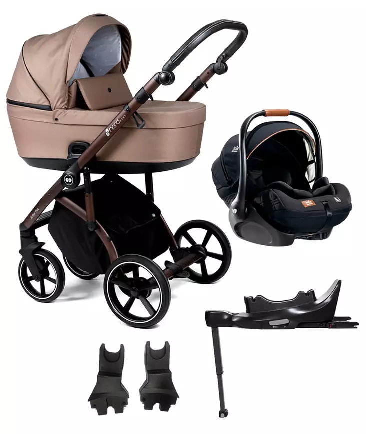Nord Active PLUS starttipaketti BRONZE Black Grip, Praline Beige. - Barnvagnar och kombivagnar - 287146STA1LEV - 1