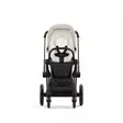 Cybex Priam 2023 rattaat värissä Off White edestä. -  -  - 5
